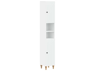 Colonne de salle de bain avec étagère ouverte alkmaar blanc