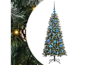 Sapin de noël artificiel, arbre de noël vert 120 cm pvc, plastique et acier shl7349