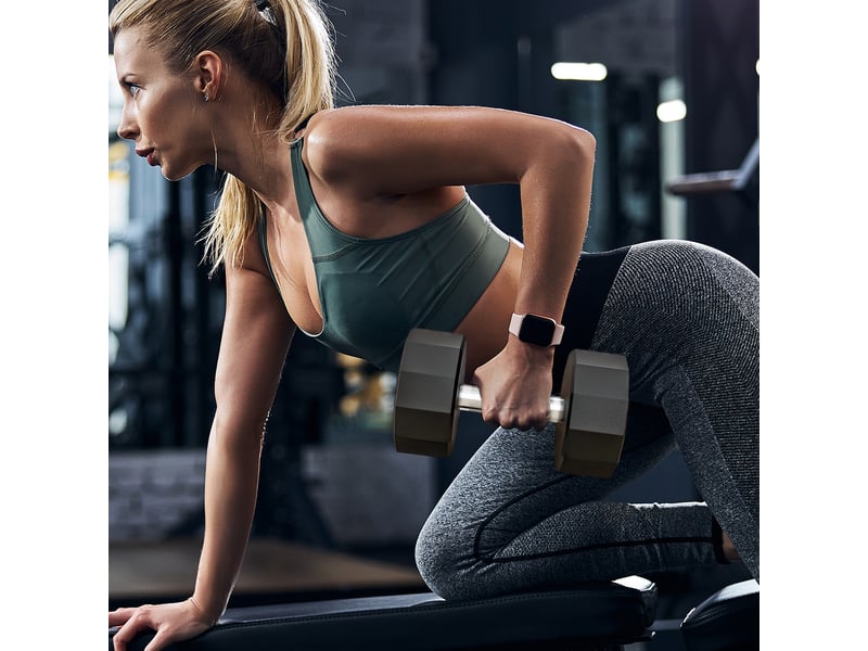  Haltère poignée antidérapante, fitness, sport à domicile, 15kg, noir  - Conforama D