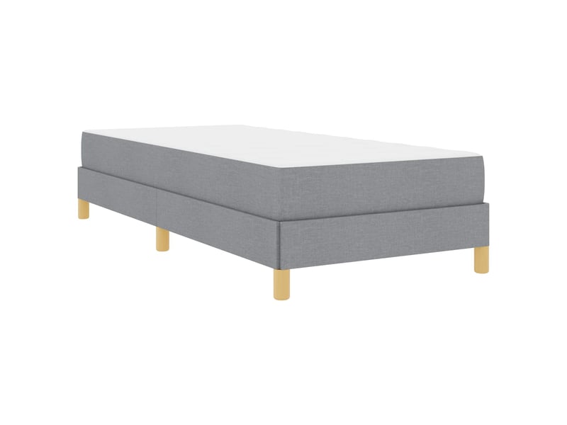  Lit simple- lit adulte -  lit à ressorts avec matelas gris clair 80 x 200 cm tissu  - Conforama C