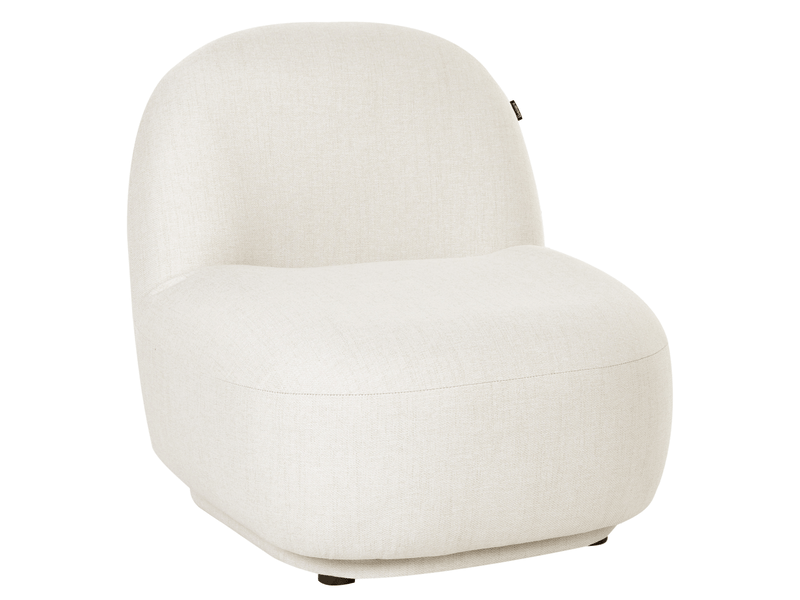 Fauteuil lovberg tissu blanc cassé  - Conforama A