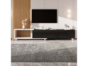 Meuble tv coloris blanc <strong>OOIILLEE</strong> <strong></strong>
