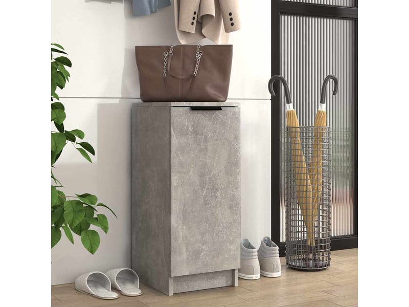  Meuble à chaussure, armoire à chaussures gris béton 30x35x70 cm bois d'ingénierie  - Conforama B