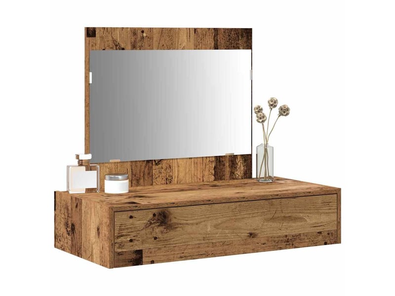  Coiffeuse, table de toilette marron 83x40x70 cm bois d'ingénierie shl47500  - Conforama C