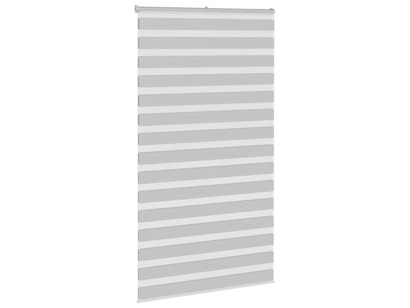 Store zèbre, store de fenêtre gris clair largeur du tissu 125,9 cm polyester cf48459 - Conforama C