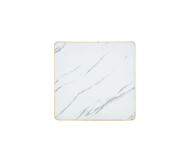  Table à manger, 60x60x74 cm, en métal, blanc cao-W3658P445096-conf-NEW - Conforama D