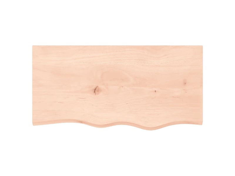 Comptoir de salle de bain, plan de travail 80x40x(2-4) cm bois massif non traité cf65762 - Conforama D