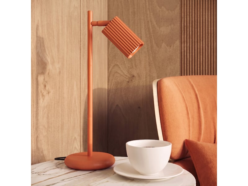  Plafonnier rayo 2 ocre rouge aluminium moderne 16.5x30x6cm SL.3192 - Conforama D