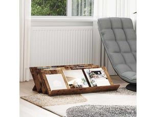 Étagère à magazines, porte-revues avec étagère bois ancien 90 x 53 x 28,5 cm cf41171