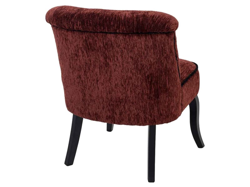  Fauteuil en tissu rouge 61x66x77 cm h  - Conforama D