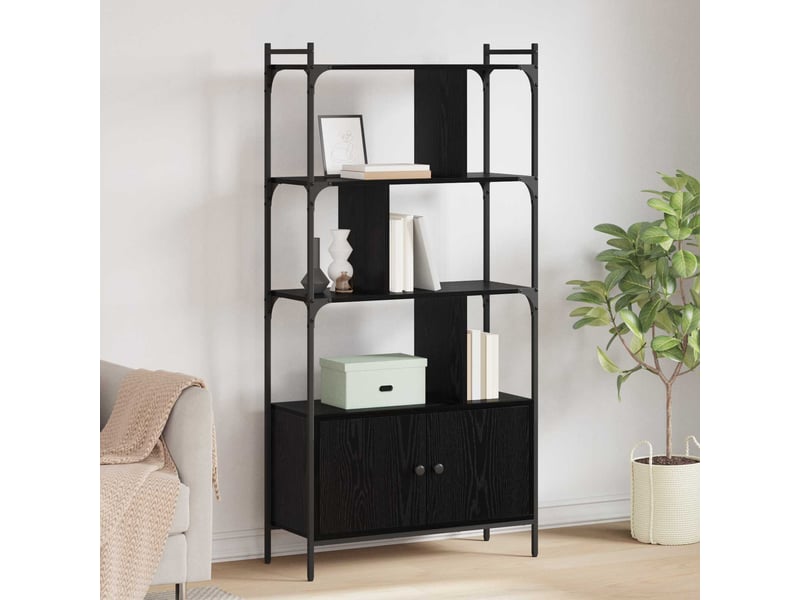  Bibliothèque 6 niveaux, armoire à livres 76,5 x 30 x 154,5 cm bois d'ingénierie shl682  - Conforama B