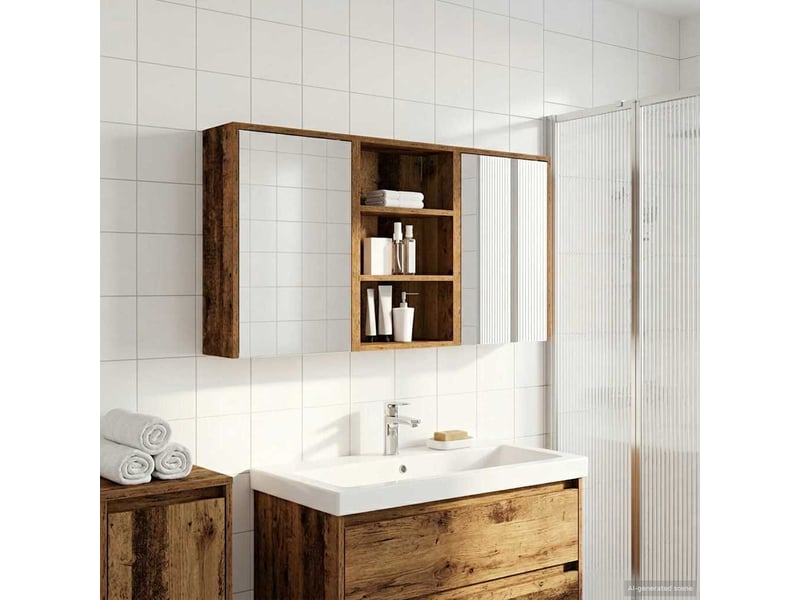 Ensemble de meubles de salle de bain 3 pcs 126x16x62.5 cm shl5853 - Conforama B