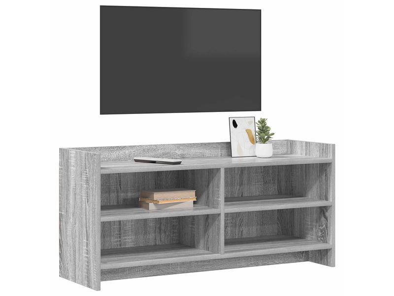  Meuble tv - banc tv - meuble de rangement 100 x 33 x 47 cm sonoma gris bois d'ingénierie  - Conforama C