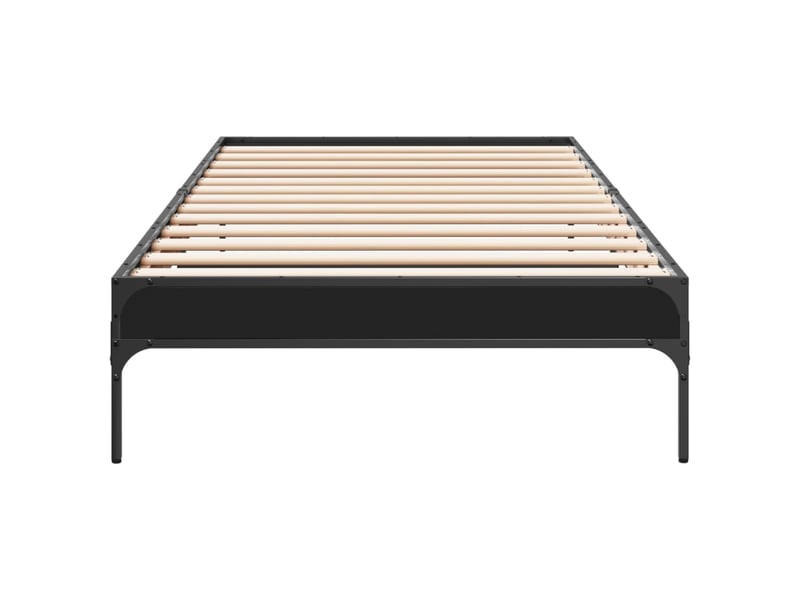  Lit simple- lit adulte -  cadre de lit sans matelas noir 100x200 cm  - Conforama C