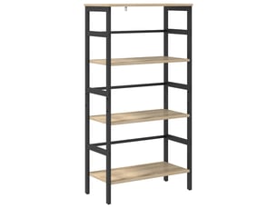 Étagère 3 niveaux, étagère de rangement 60 x 29,5 x 115 cm bois d'ingénierie shl5689