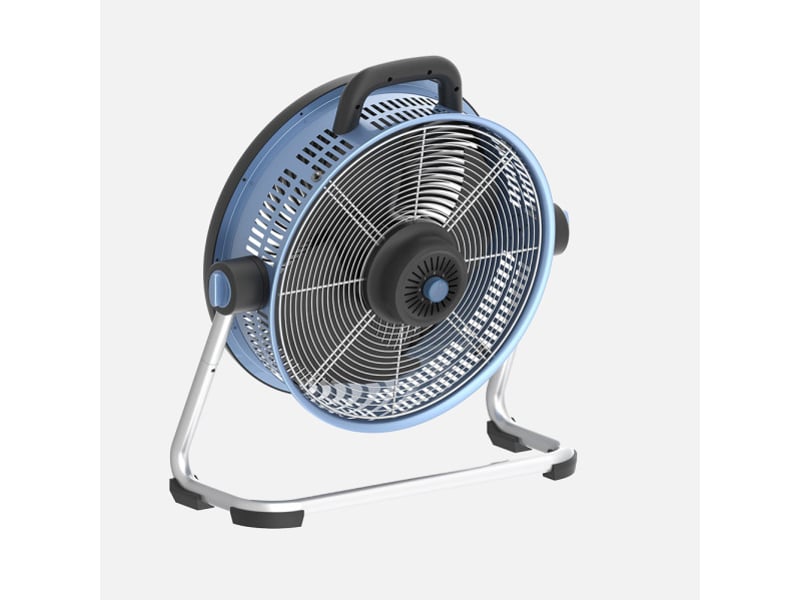  Ventilateur industriel fabrilamp corintio 100 w bleu noir 3 vitesses ø 50,5 cm orientable 261471008 - Conforama E