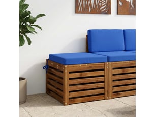 Coussin de siège, coussin d'assise en 1 pièce soest 100 % polyester bleu royal cf55829