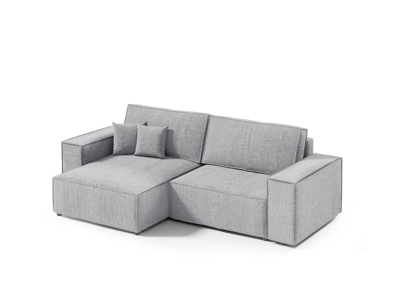  Canapé d'angle convertible mille mini gris  - Conforama A