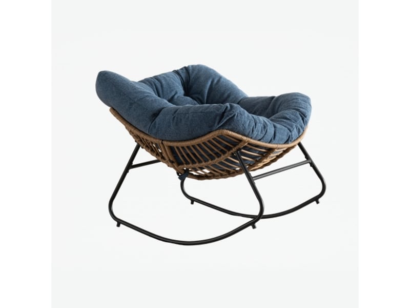  Fauteuil - chenille - bleu 95x107x83cm - Conforama A