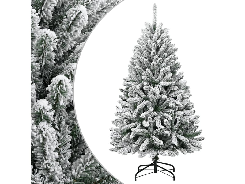  Sapin de noël - arbre de noël artificiel à charnières avec neige floquée 150 cm  - Conforama B