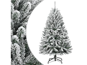 Sapin de noël - arbre de noël artificiel à charnières avec neige floquée 150 cm