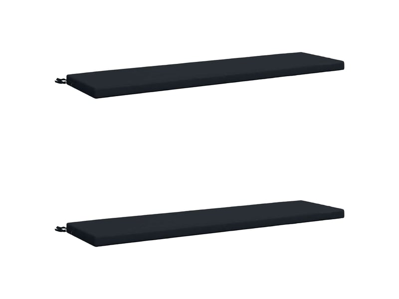  Lot de 2 coussins de banc, coussins d'assise soest 100 % polyester bleu foncé cf57108  - Conforama A