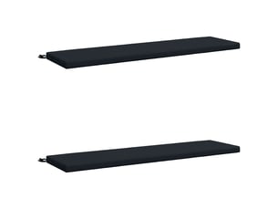 Lot de 2 coussins de banc, coussins d'assise soest 100 % polyester bleu foncé cf57108