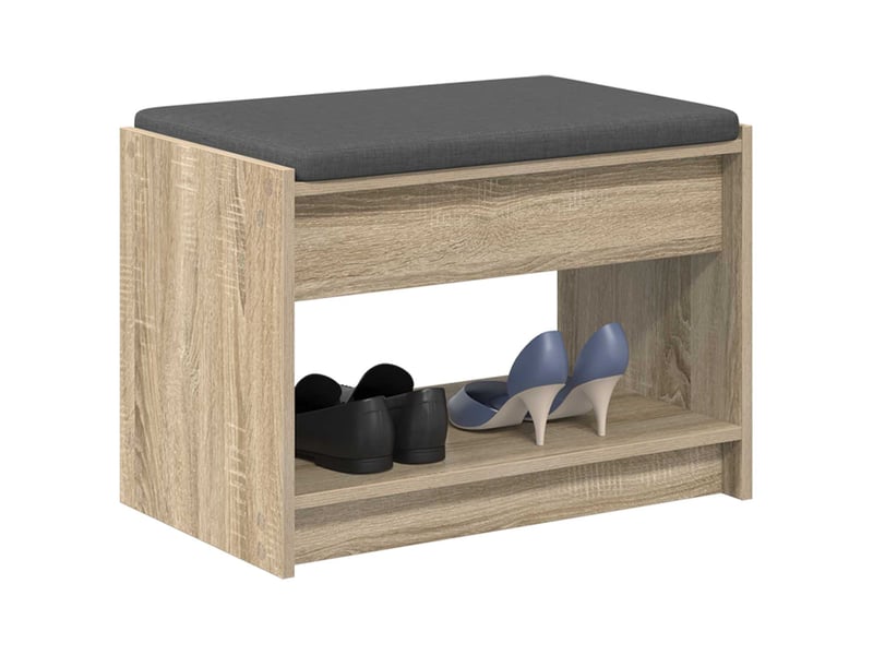  Banc d'entrée, banc interieur chêne sonoma 63x38x45 cm  - Conforama C