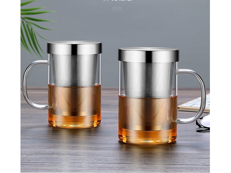  Mug et verre avec passoire 500ml  - Conforama C