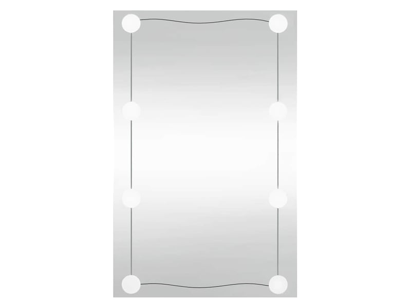 Miroir mural avec lumières led 50x80 cm verre rectangulaire cf62825  - Conforama A