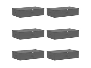 Boîte de rangement 6 pcs tissu intissé 70x40x18 cm 50,4 l shl26828
