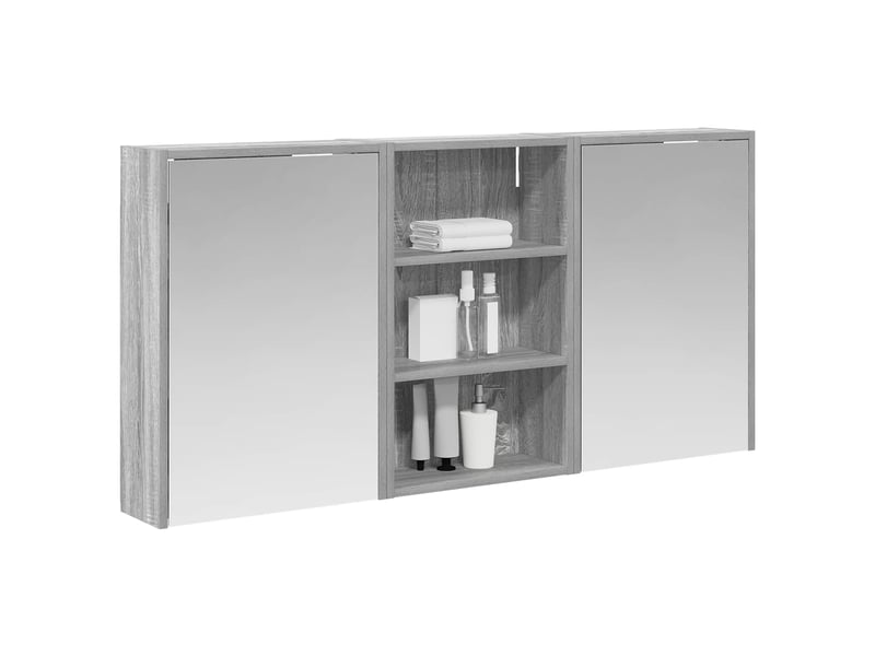  Ensemble de meubles de salle de bain 3 pcs 126x16x62.5 cm shl4858  - Conforama C