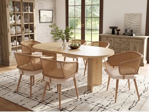 Ensemble table ovale  6 chaise(s)  <strong>BGSRYAO</strong> <strong></strong> 