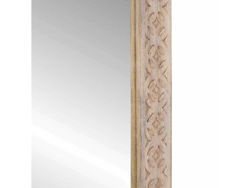  Miroir mural blanc blanchi 70 x 50 cm rectangulaire cf62831  - Conforama D