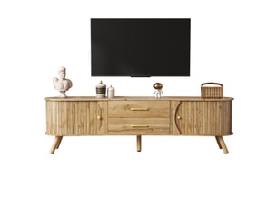 Meuble tv coloris naturel 160 cm <strong></strong>  <strong></strong>