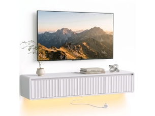 Meuble tv coloris blanc 120 cm <strong>PANGIVO</strong>  <strong></strong>