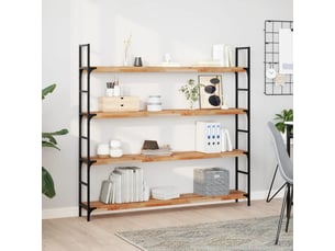 Étagère flottante, panneau de bois 140x20x4 cm acacia massif finition à l'huile cf41575