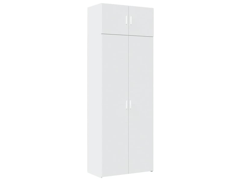  Buffet - armoire de rangement blanc 80x42,5x225 cm bois d'ingénierie  - Conforama A