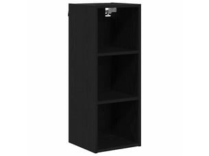 Meuble de rangement cuisine, armoire suspendue chêne noir 30x29,5x80cm
