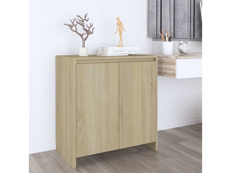  Buffet - bahut - meuble de rangement chêne sonoma 70x41x75 cm bois d'ingénierie  - Conforama B