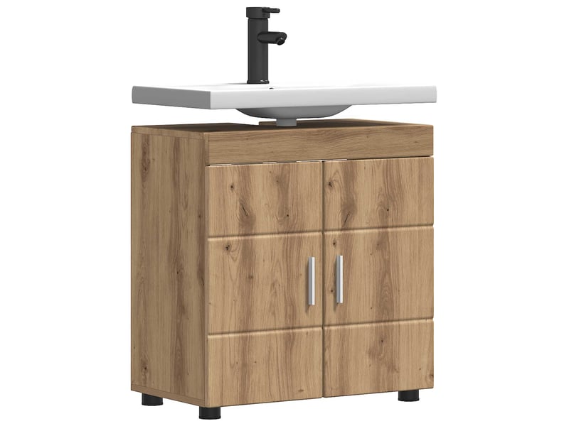 Ensemble d'armoire de salle de bain tulum chêne artisanal cf62975 - Conforama C