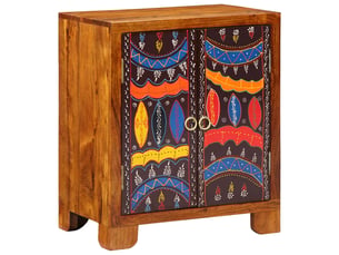 Buffet 2 porte(s) VIDAXL - 50 cm coloris marron