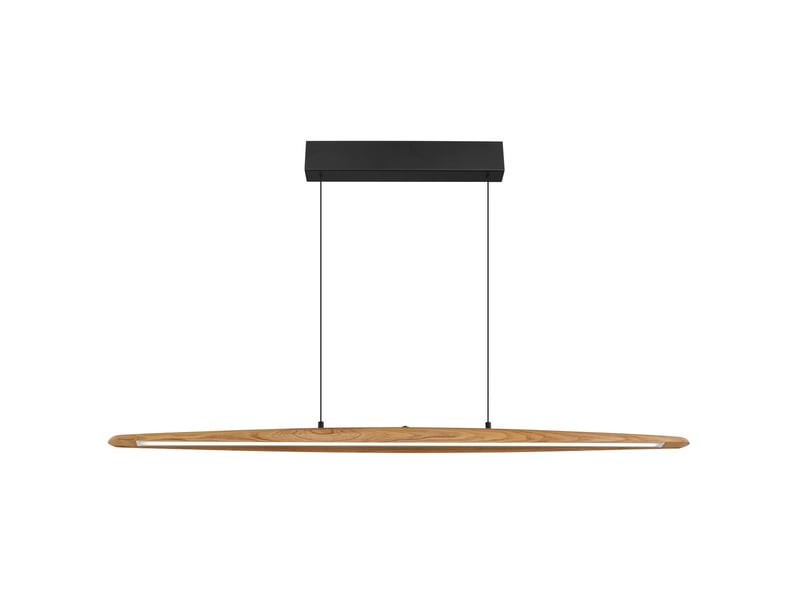  Globo stephens suspension de bar, noir mat, effet bois, led 300040006000k  - Conforama D