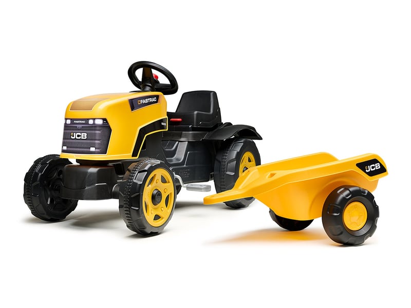 Tracteur enfant jcb avec remorque 2 à 6 ans - falk - Conforama A