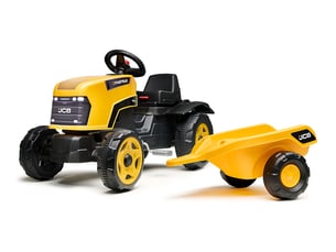 Tracteur enfant jcb avec remorque 2 à 6 ans - falk
