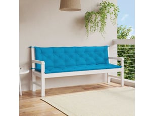 Coussin de banc de jardin, coussin d'assise bleu clair tissu oxford cf52682
