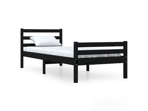 Lit simple 100x200 cm    coloris noir