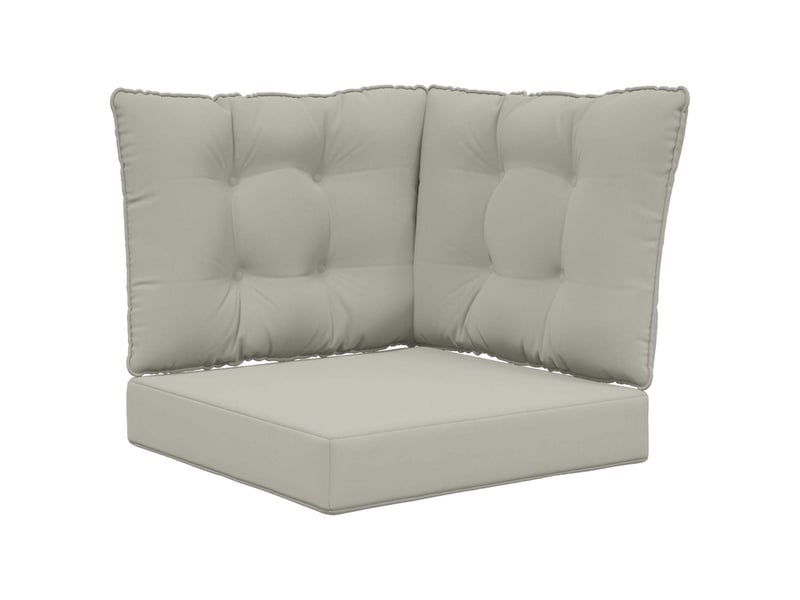 Coussin de canapé d'extérieur, coussin de chaise polyester gris 50,5 x 50,5 cm cf54084 - Conforama A