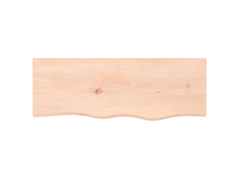 Comptoir de salle de bain, plan de travail 80x30x2 cm bois massif non traité cf65761 - Conforama C