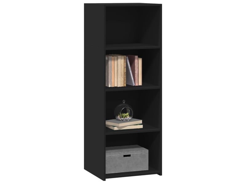  Buffet haut - bahut - meuble de rangement noir 45x41x124 cm bois d'ingénierie  - Conforama C